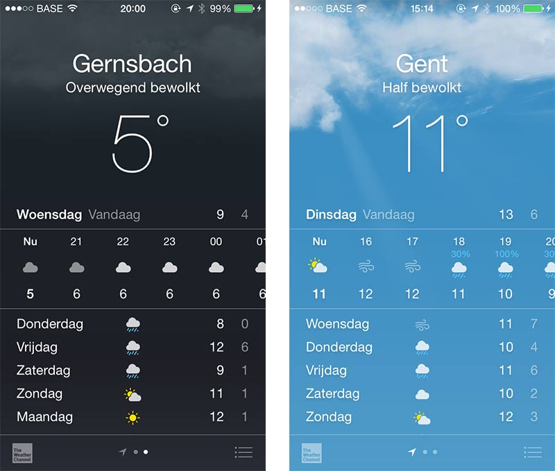 iOS Weather app