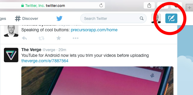 New tweet icon on Twitter