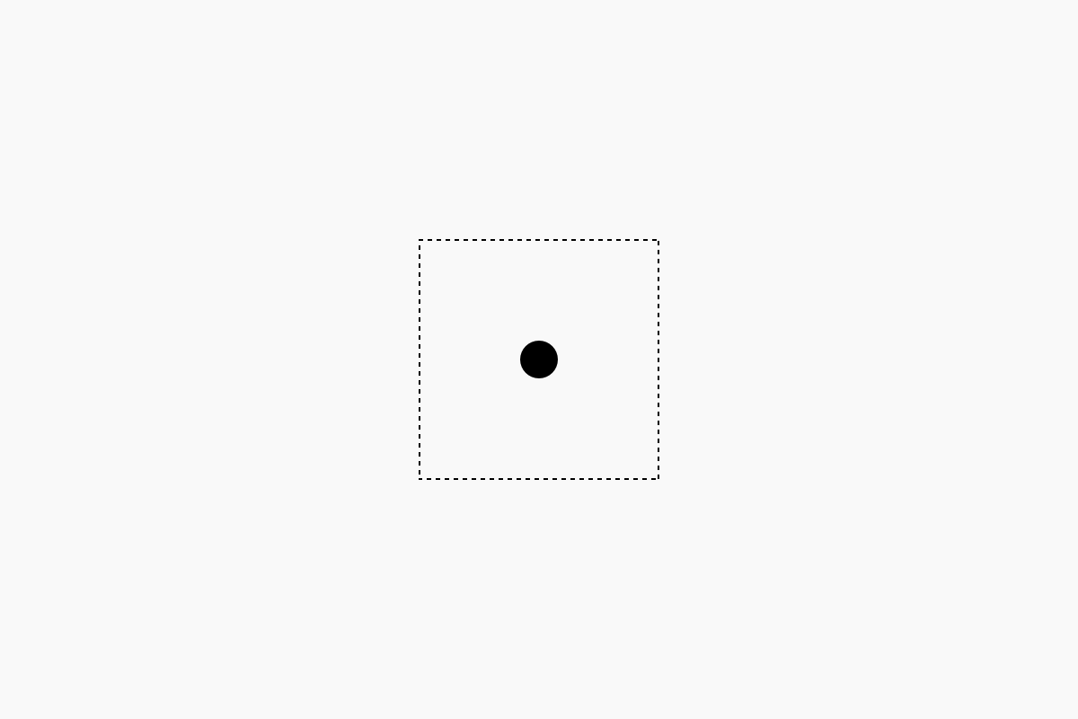 A circle in the middle of a square